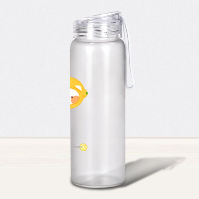 胸毛公寓 | 透明磨砂玻璃瓶 17oz 小小的檸檬頭