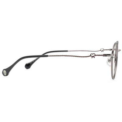 北港朝天宮 |月老- 紅線之約圓框眼鏡 | 心願銀/黑