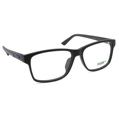 PUMA | 流線力學方框眼鏡 | 黑藍拼接