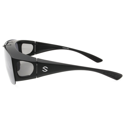 SUPER IDOL | 套鏡 | 上翻式長方框太陽眼鏡 | 特務黑