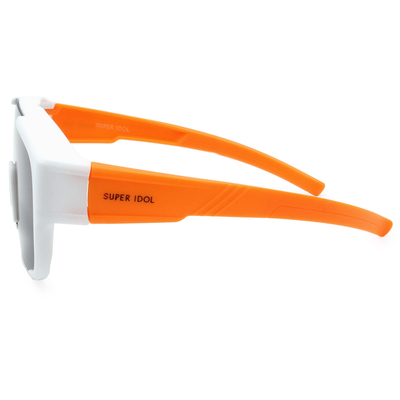 SUPER IDOL | 套鏡 | 熱情洋溢護眼框太陽眼鏡 | 活力白x橘