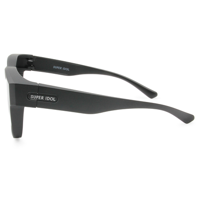 SUPER IDOL | 套鏡 | 極簡美學長方框太陽眼鏡 | 時代黑