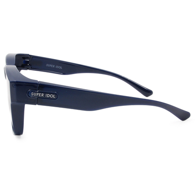 SUPER IDOL | 套鏡 | 極簡美學長方框太陽眼鏡 | 愛麗絲藍