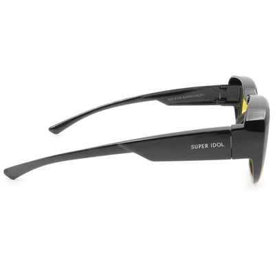 SUPER IDOL | 套鏡 | 復古粗黑長方框太陽眼鏡 | 潮流黑x黃
