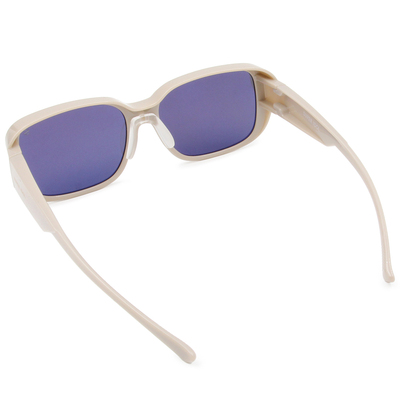 SUPER IDOL | 套鏡 | 復古粗黑長方框太陽眼鏡 | 淺米灰