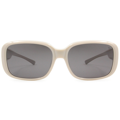 SUPER IDOL | 套鏡 | 復古粗黑長方框太陽眼鏡 | 淺米灰