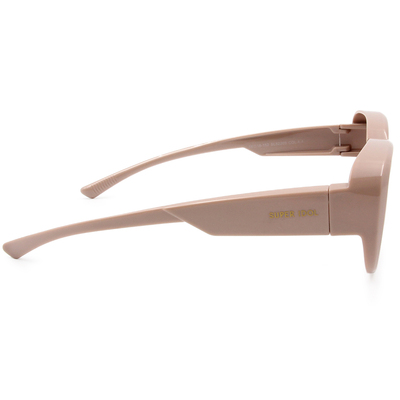 SUPER IDOL | 套鏡 | 復古粗黑長方框太陽眼鏡 | 奶茶咖