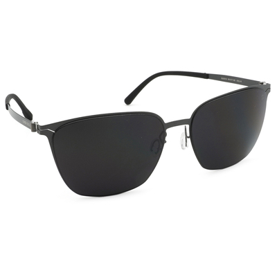 SUPER IDOL | 風度翩翩長方框太陽眼鏡 | 磨砂黑