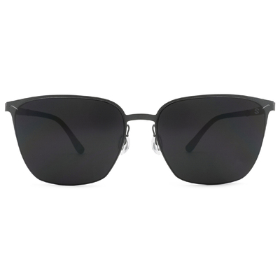 SUPER IDOL | 風度翩翩長方框太陽眼鏡 | 磨砂黑