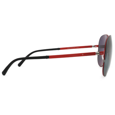 SUPER IDOL | 雙槓風格飛行框太陽眼鏡 | 黑紅拼接