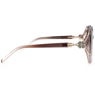 SUPER IDOL | 別緻小花方框太陽眼鏡 | 柔媚紅  