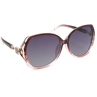 SUPER IDOL | 別緻小花方框太陽眼鏡 | 柔媚紅  