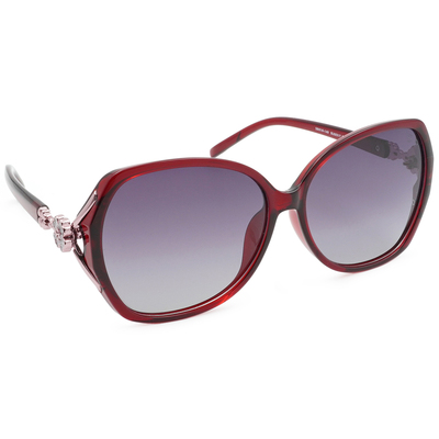 SUPER IDOL | 別緻小花方框太陽眼鏡 | 玫瑰紅