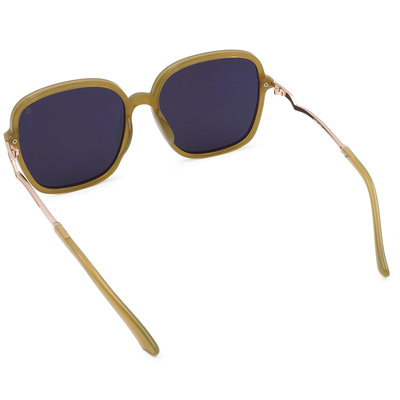 SUPER IDOL | 精緻小閃鑽大方框太陽眼鏡 | 古典咖