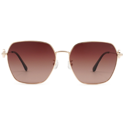 SUPER IDOL | 夏日原聲帶多邊框太陽眼鏡 | 柔和橘