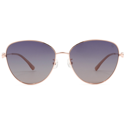 SUPER IDOL | 鍊條logo多邊框太陽眼鏡 | 櫻花粉