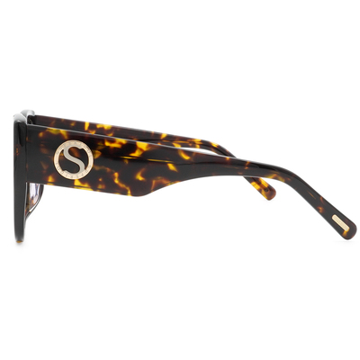 SUPER IDOL | 海邊度假大方框太陽眼鏡 | 豹紋印