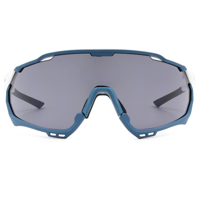 SUPER SPORT | 拼接雙色護眼框太陽眼鏡 | 晴空白x藍