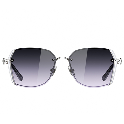 Helen Keller 薄暮多邊框太陽眼鏡 曜銀