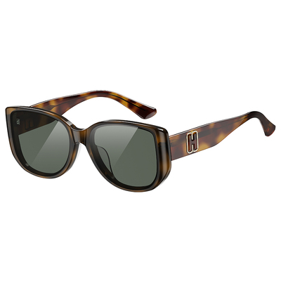 Helen Keller 俐落面大方框太陽眼鏡 玳瑁棕