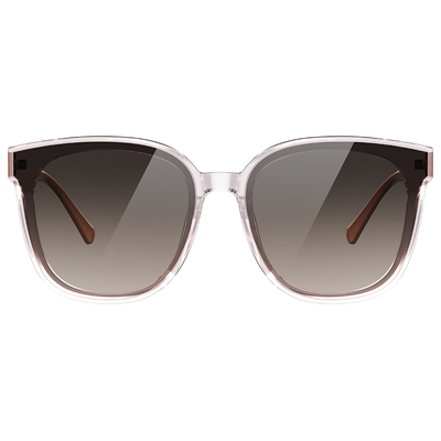 Helen Keller 單色時區大方框太陽眼鏡 奶霧粉