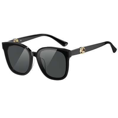 Helen Keller 單色時區大方框太陽眼鏡 月夜黑