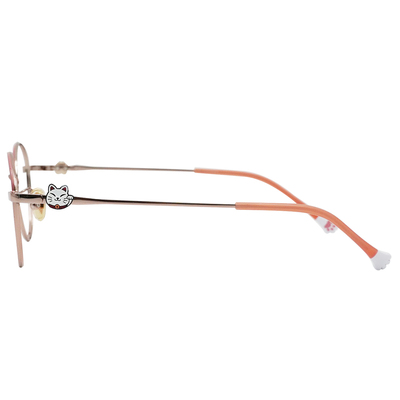 K-DESIGN動物聯萌 | 喵星夥伴小配飾 圓框眼鏡 | 莓果粉