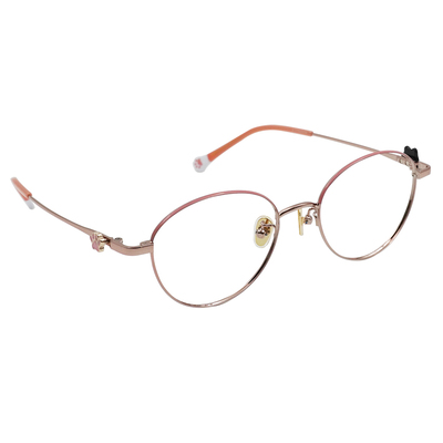 K-DESIGN動物聯萌 | 喵星夥伴小配飾 圓框眼鏡 | 莓果粉