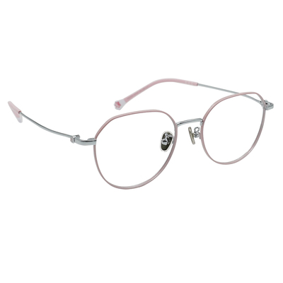 K-DESIGN動物聯萌 | 輕盈貓步 多邊框眼鏡 | 馬卡龍粉