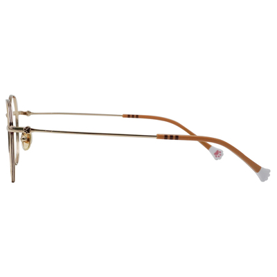 K-DESIGN動物聯萌 | 輕盈貓步 多邊框眼鏡 | 橙花金