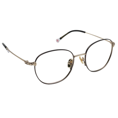 K-DESIGN動物聯萌 | 光影斑斕 多邊框眼鏡 | 灰X金