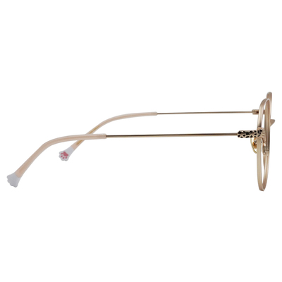 K-DESIGN動物聯萌 | 虎斑呢喃 多邊框眼鏡 | 玫瑰金