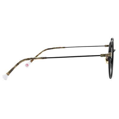 K-DESIGN動物聯萌 | 虎斑呢喃 多邊框眼鏡 | 消光黑 