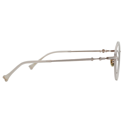 K-DESIGN動物聯萌 | 金毛小跟班 圓框眼鏡 | 象牙白