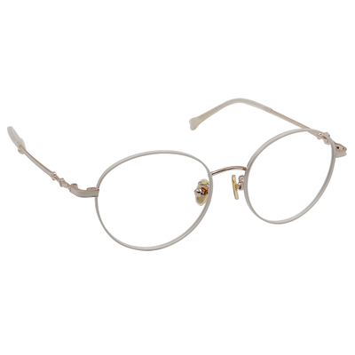 K-DESIGN動物聯萌 | 金毛小跟班 圓框眼鏡 | 象牙白