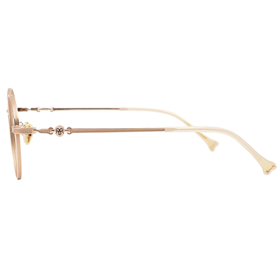 K-DESIGN動物聯萌 | 金毛小跟班 圓框眼鏡 | 柔和金