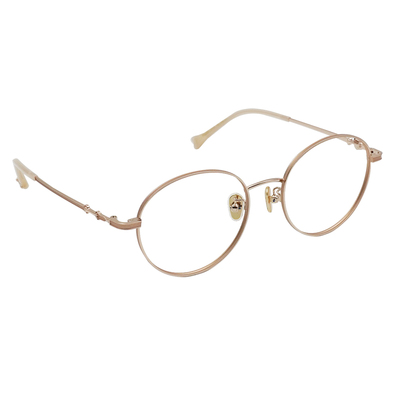 K-DESIGN動物聯萌 | 金毛小跟班 圓框眼鏡 | 柔和金