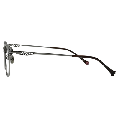 K-DESIGN動物聯萌 | 金斑喵 眉框眼鏡 | 灰雲紗