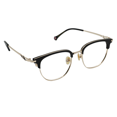 K-DESIGN動物聯萌 | 金斑喵 眉框眼鏡 | 金墨紋