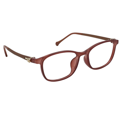 K-DESIGN動物聯萌 | 蹦蹦爪印 方框眼鏡 | 棗紅