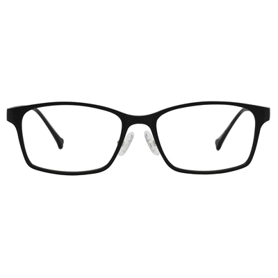 K-DESIGN動物聯萌 | 狗勾特派員 長方框眼鏡 | 亮點黑