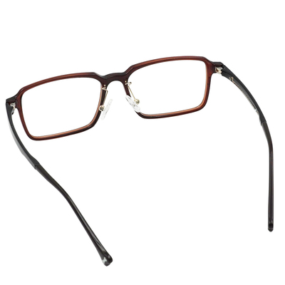 K-DESIGN動物聯萌 | DOOOOG 長方框眼鏡 | 透紅棕