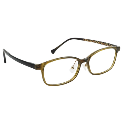 K-DESIGN動物聯萌 | 叢林漫遊 長方框眼鏡 | 透棕