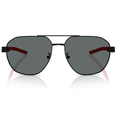 Ferrari法拉利 | 黑紅配飛官框太陽眼鏡 | 黑X紅