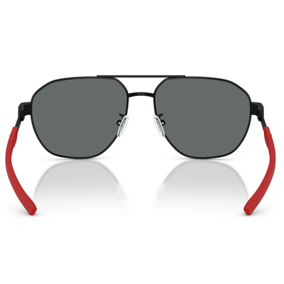 Ferrari法拉利 | 黑紅配飛官框太陽眼鏡 | 黑X紅