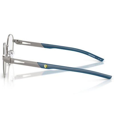 Ferrari法拉利 | 風馳弧線圓框眼鏡 | 銀X藍