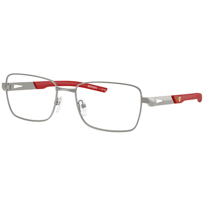 Ferrari法拉利 | 熠然流線長方框眼鏡 | 科技銀X紅