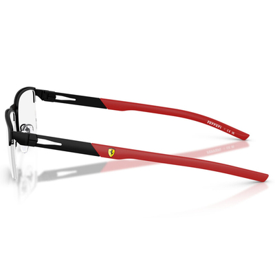 Ferrari法拉利 | 流影長方框眼鏡 | 經典黑X紅