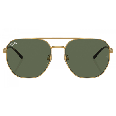 Ray Ban l 率性雙槓多邊框太陽眼鏡 | 深綠X金