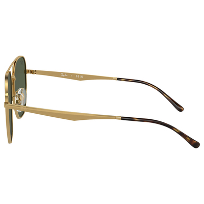 Ray Ban l 率性雙槓多邊框太陽眼鏡 | 深綠X金